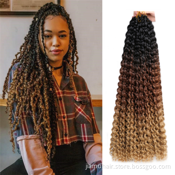 ombre pre twisted crochet braiding hair pre looped passion twist hair extensions